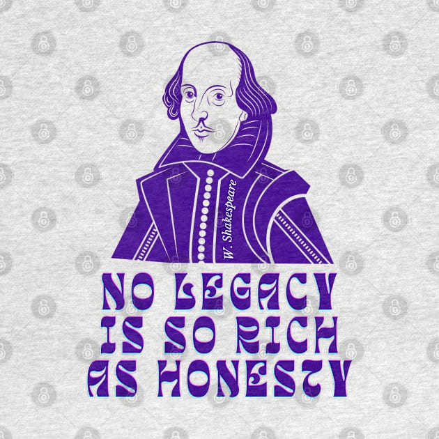 William Shakespeare face and quote by artbleed